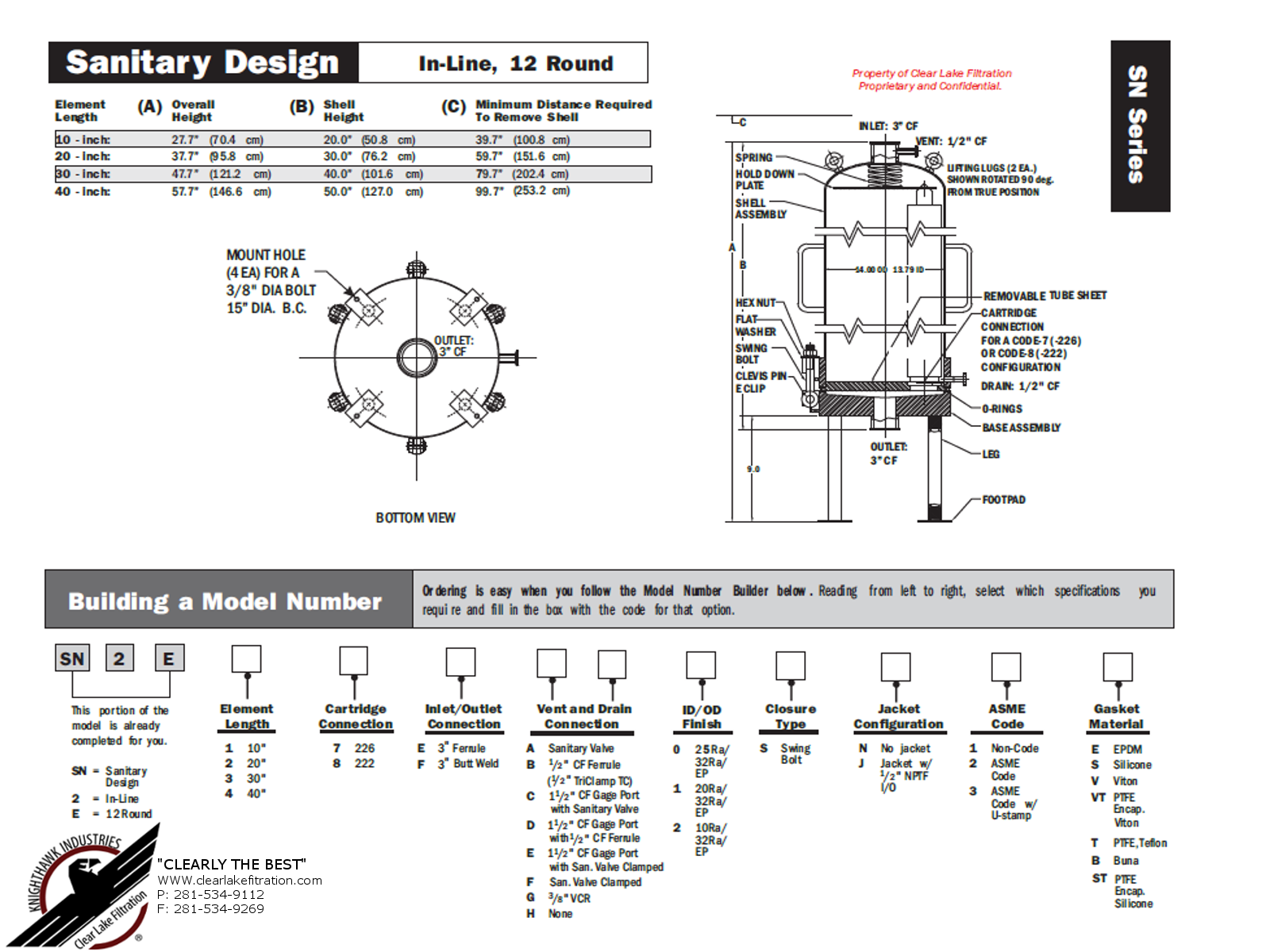 Sanitary Inline 12 Round