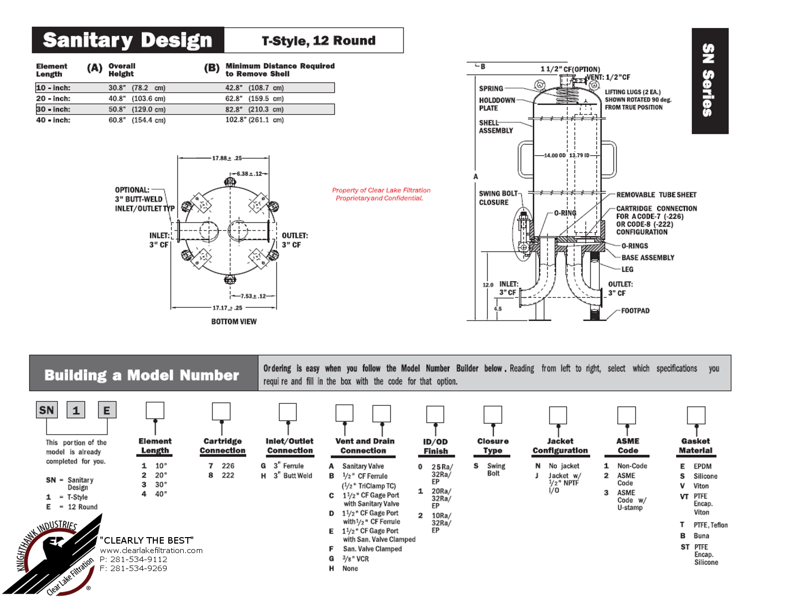 Sanitary T-Style 12 Round